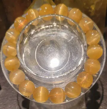 고품질 천연 골드 미치미치침 루틸 비너스 루틸 팔찌 11mm 구슬