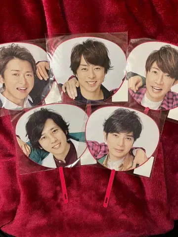 아라시 5 x 20 미니 부채 (개인별 5개 + 전원 집합 1개)