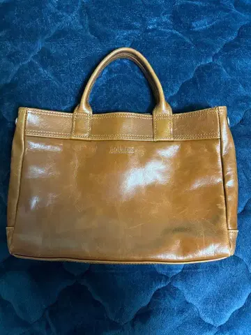 doubles 브라운 가죽 토트백