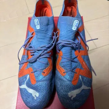 PUMA 축구화 스파이크 파랑/오렌지