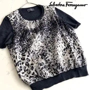 사이즈 L [컨디션 최상] 살바토레 페라가모 실크 도킹 썸머 스웨터
