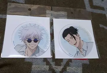 주술회전 회옥옥절 아크릴 코스터 게토 스구루 고죠 사토루 2세트