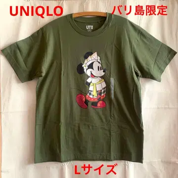UNIQLO 유니클로 디즈니 미키마우스 T셔츠 발리섬 한정판 L