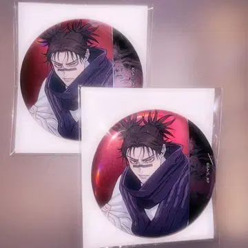 트레이딩 메탈릭 캔뱃지 쵸소우 주술회전