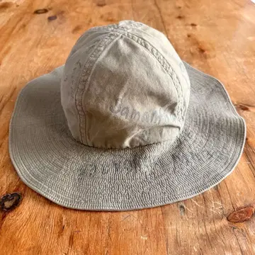 DENIM DUNGAREE 햇 페이드 가공 카키 낙서 58cm