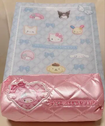 산리오 복권 파우치 핑크 파일 홀더 스카이블루 세트 판매