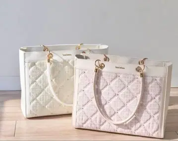 로제 뮤즈 토트백 아이보리