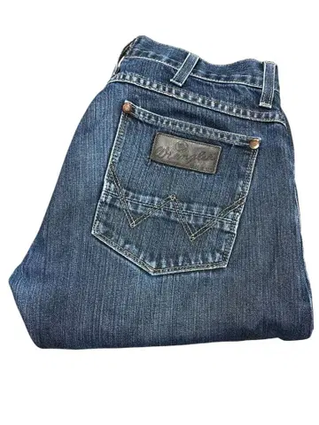 [ 구제 의류 ] 랭글러 데님 청바지 32 x 34 미국제 로우라이즈