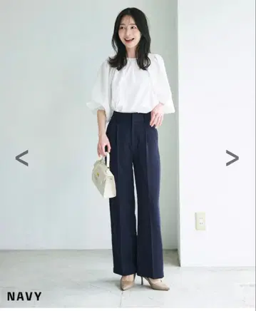 [미사용 새상품] basement online 센터 프레스 와이드 팬츠