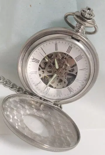 BENTLEY 수동 와인딩 회중시계 메탈 체인