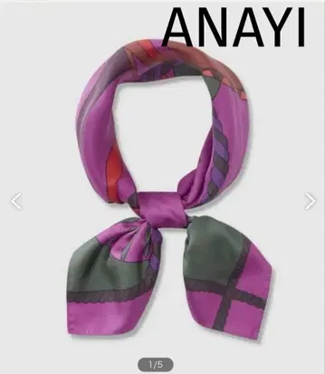 ANAYI 호스 패널 스카프 새상품