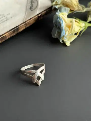 영국 구매 순은 켈틱 노트 중고 반지 18.5-19호