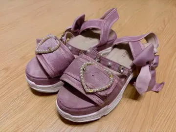 리즈리사 통굽 스니커즈 샌들 핑크 L 사이즈