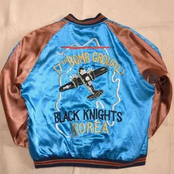 테일러 토요 스카잔 리버서블 독수리 용 블랙 블루 L 사이즈