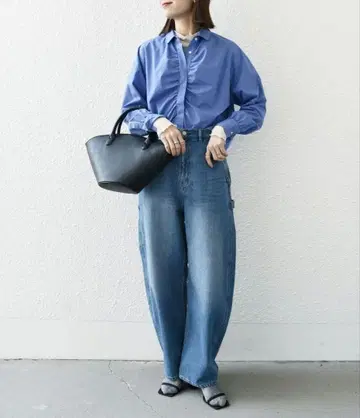 SHIPS any 코쿤 페인터 데님 팬츠