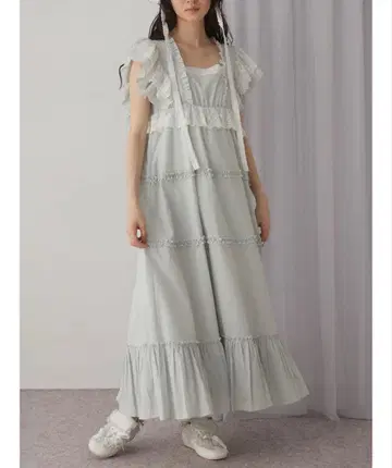 스트라이프 레이스 원피스 merry jenny