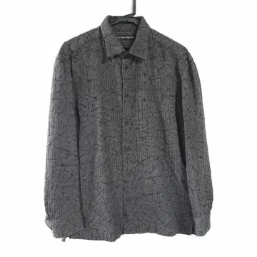 15aw ISSEY MIYAKE MEN 시보리염 플리츠 셔츠 그레이