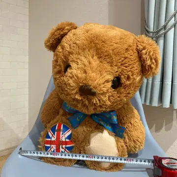 영국 국기 모티브의 브라운 봉제 인형