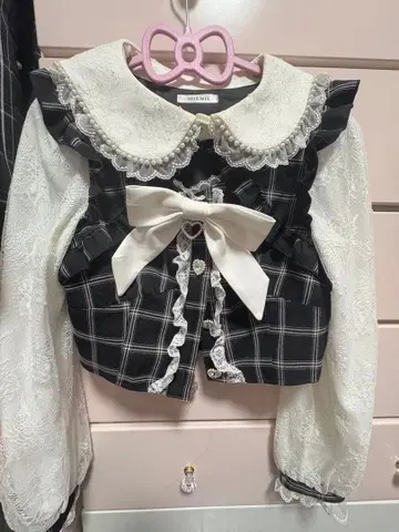 NOEMIE 키라키라 하트 레이어드 스타일 티어드 셋업