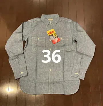 새상품 WAREHOUSE 웨어하우스 샴브레이 셔츠 36 데님