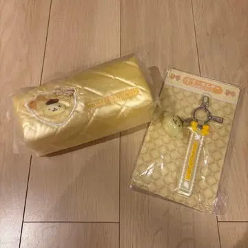 산리오 1번 복권 폼폼푸딩 파우치 키링 세트