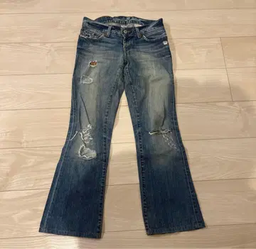 Lucky Brand 데미지 가공 플레어 팬츠