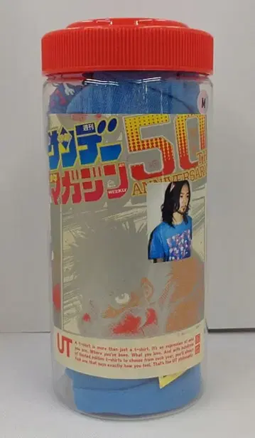 유니클로 RAVE UT/T셔츠 푸른색 블루 M 사이즈 블루 M