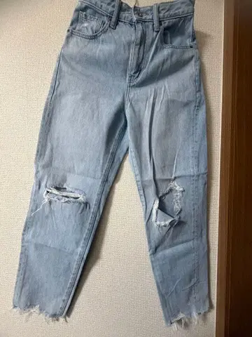 UNIQLO 데미지 데님 225/65cm 라이트 블루