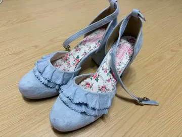 LIZ LISA 리즈리사 스웨이드 웨지솔 자수 꽃 L