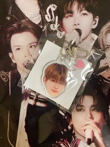 treasure 아사히 희로애락 웃는 얼굴 아크릴 키링