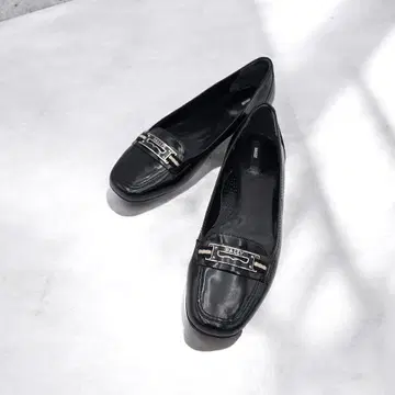 BALLY 발리 로퍼 펌프스 블랙 38 가죽 새상품급 여성용