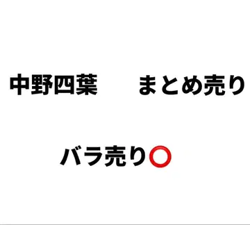 나카노 요츠바 묶음 판매 낱개 판매