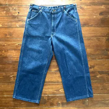 80s Lee 200-3641 로거 팬츠 USA제 와이드 데님 W38