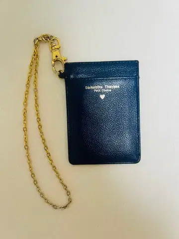 Samantha Thavasa 체인 부착 패스 케이스 네이비