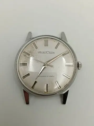 OH 완료 Seiko Crown 수동 와인딩 시계 빈티지