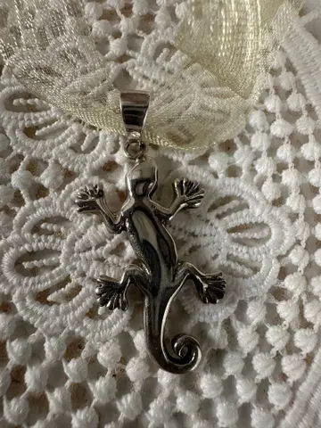 도마뱀 925 스털링 실버 펜던트 탑