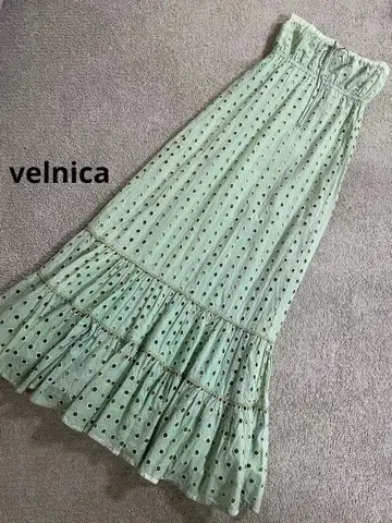 velnica 베르니카 베어탑 원피스 롱 자수