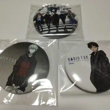 RADIO EVA 캔뱃지 세트 에반게리온 요네야마 마이 카오루 신지