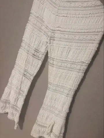 merry jenny 리본 레이스 플레어 팬츠