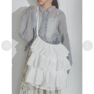 merry jenny 프릴 숄더백 화이트