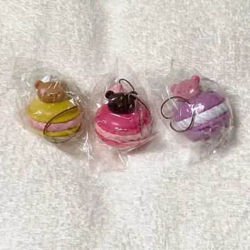 [ 헤이세이 레트로 ] 리락쿠마 스위츠 액세서리 스트랩 마카롱 3종 세트