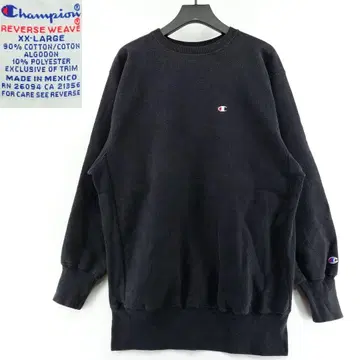 90s 빈티지 챔피온 리버스 위브 블랙 XXL