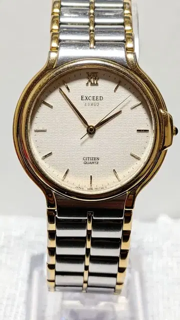CITIZEN EXCEED EUROS 5639 작동 콤비 남성용