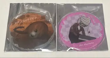 문자화 문자화 그라테 아크릴 코스터 2개 세트