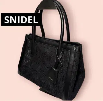[SNIDEL] 스나이델 레이스 레이디 백 BLK 핸드백