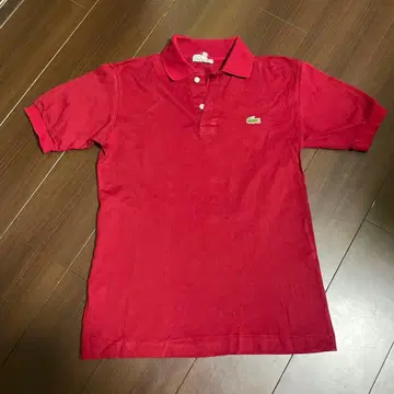 Lacoste 빨간색 피케 셔츠 사이즈 3