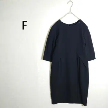 무릎 기장 원피스 F 오부 소매 입체 디자인 고급 깔끔 포멀