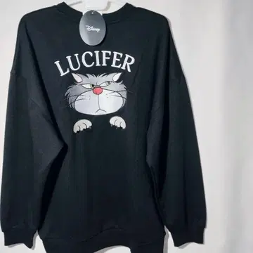 새상품 트레이닝복 L 루시퍼 신데렐라 맨투맨 자수 빅 실루엣