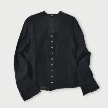 45R45rpm 인도 카디 컷워크 블라우스