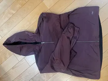 JW ANDERSON 와인 레드 후드 부착 후드티 XL